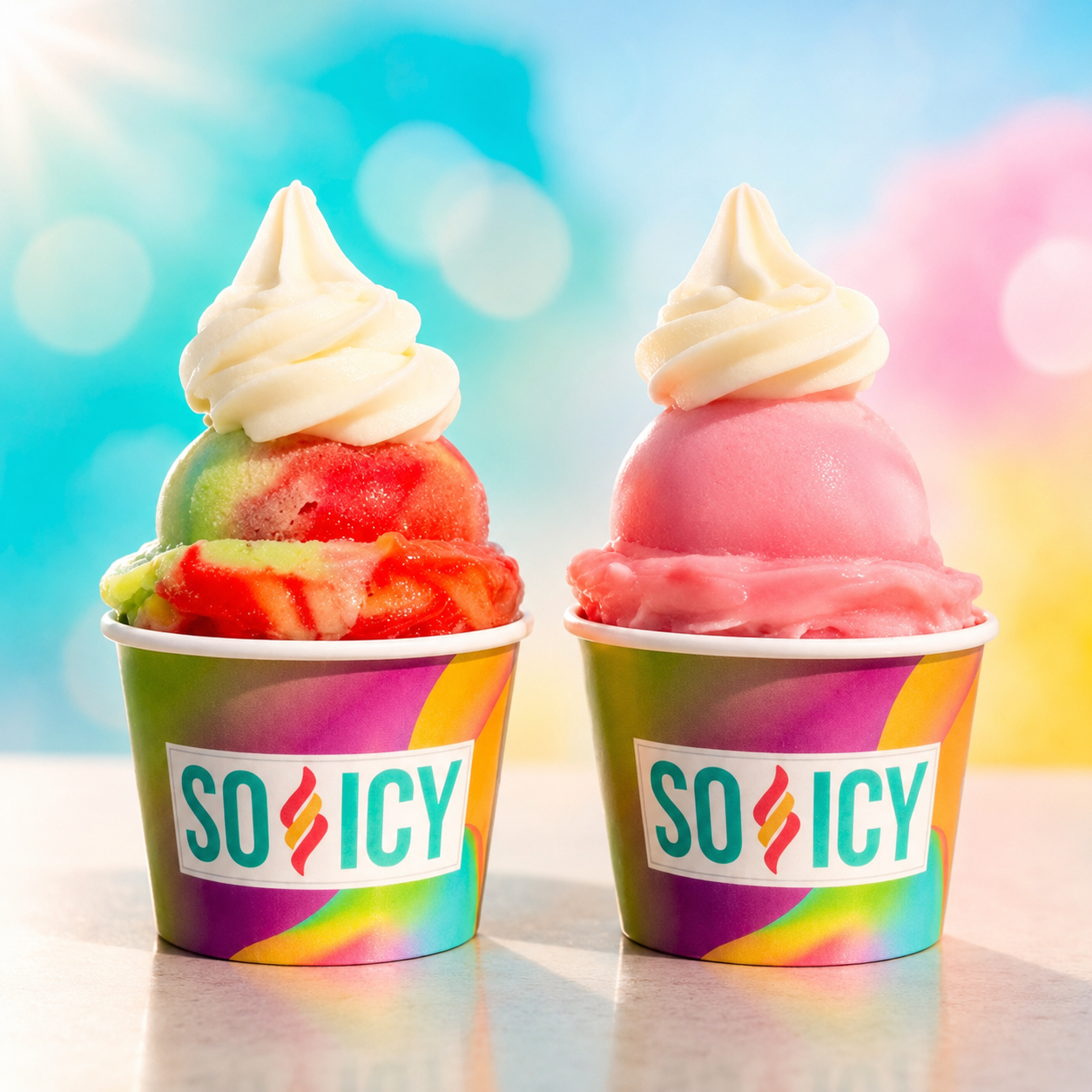 So Icy Gelati with Philadelphia-style water ice and ice cream